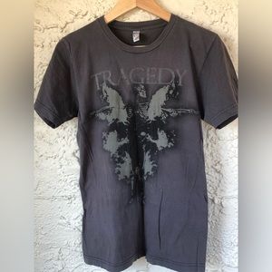 Used official Tragedy t-shirt unisex S crust punk, doom metal